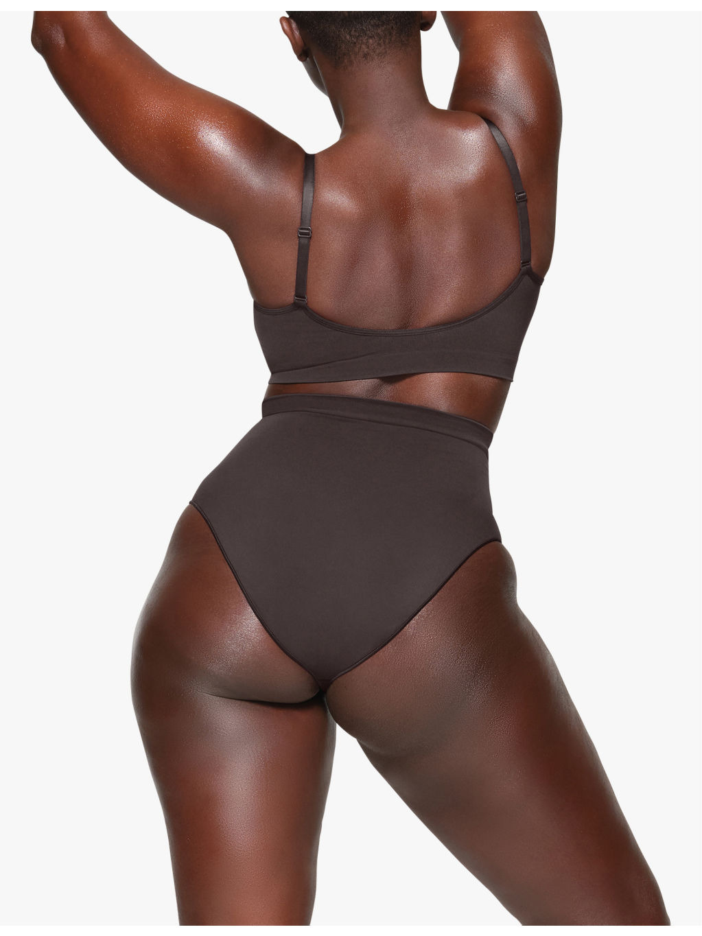 Sculpting scoop-neck stretch-woven bra - 4