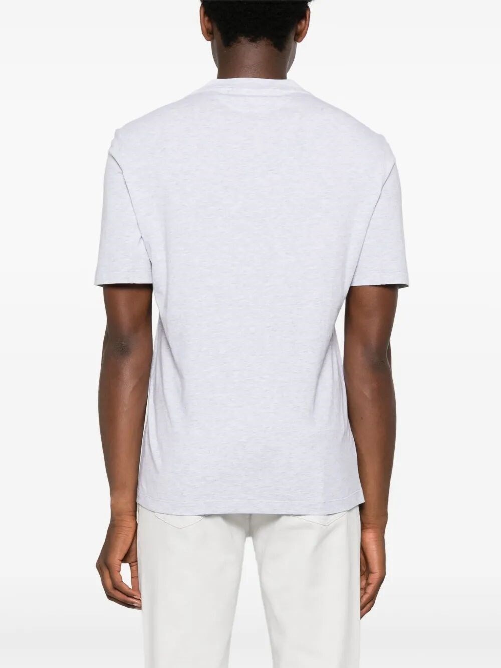 Cotton Jersey Crew-Neck T-Shirt - 4