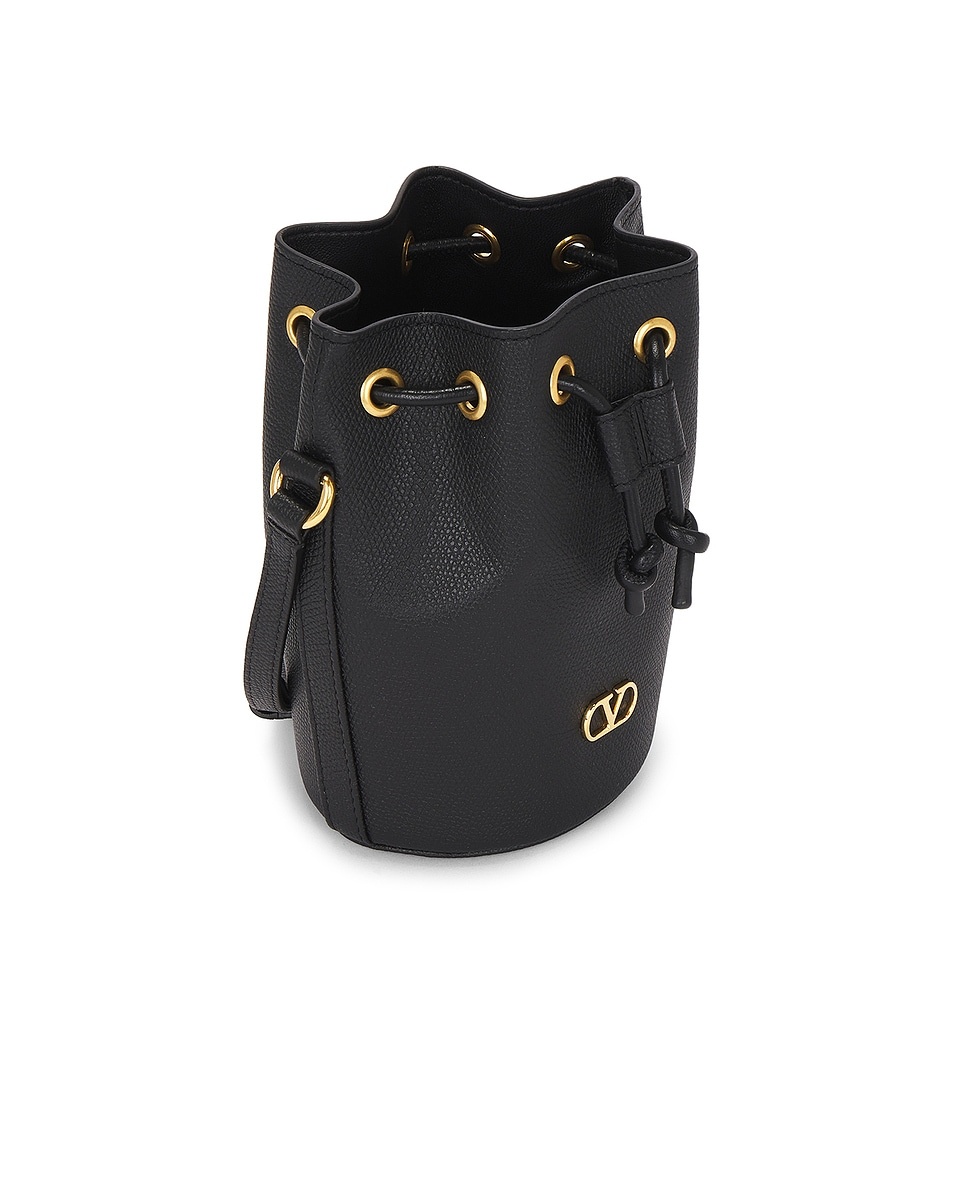 V Logo Signature Mini Drawstring Bag - 4