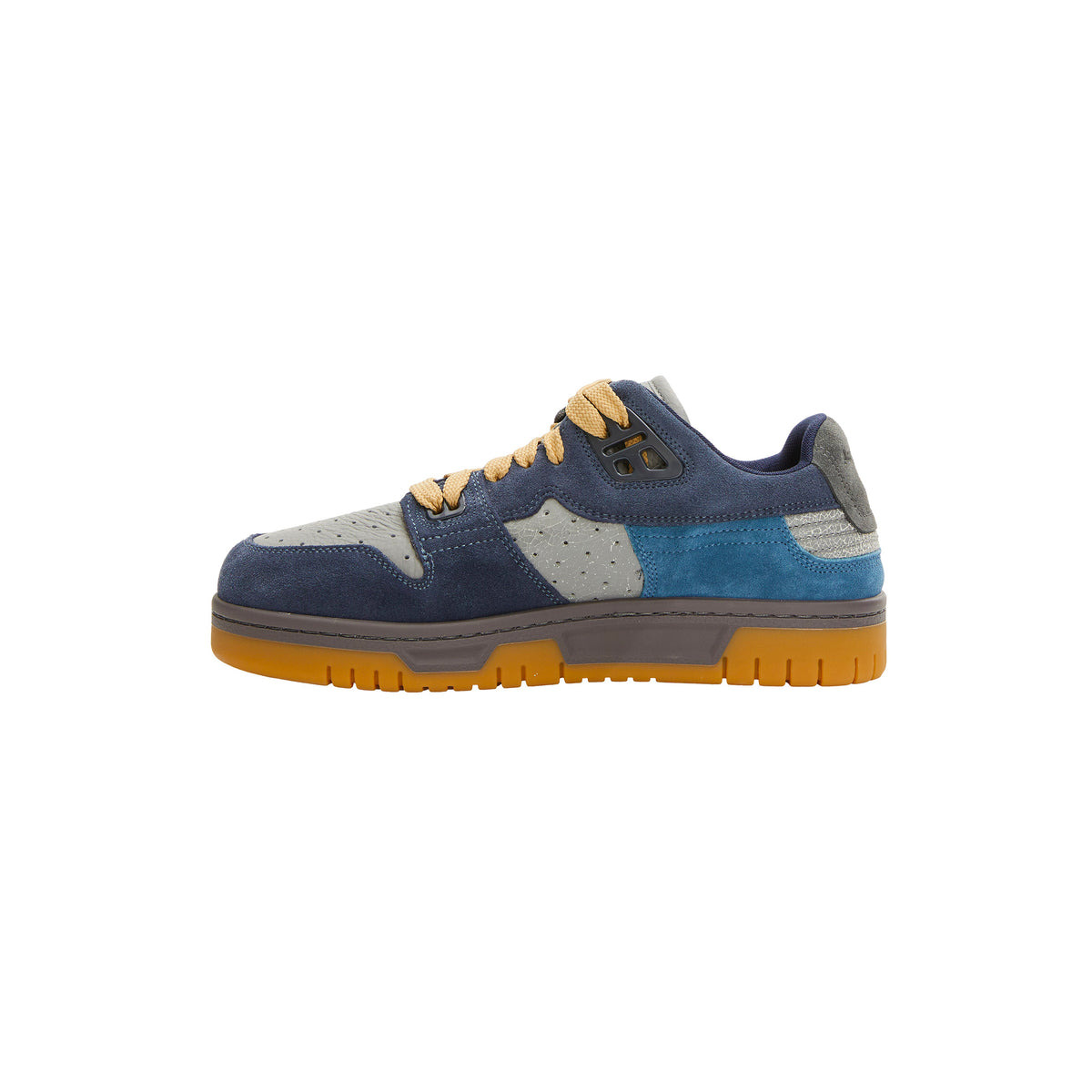 FUZZY LOW TOP SNEAKERS (GREY/BLUE) - 2