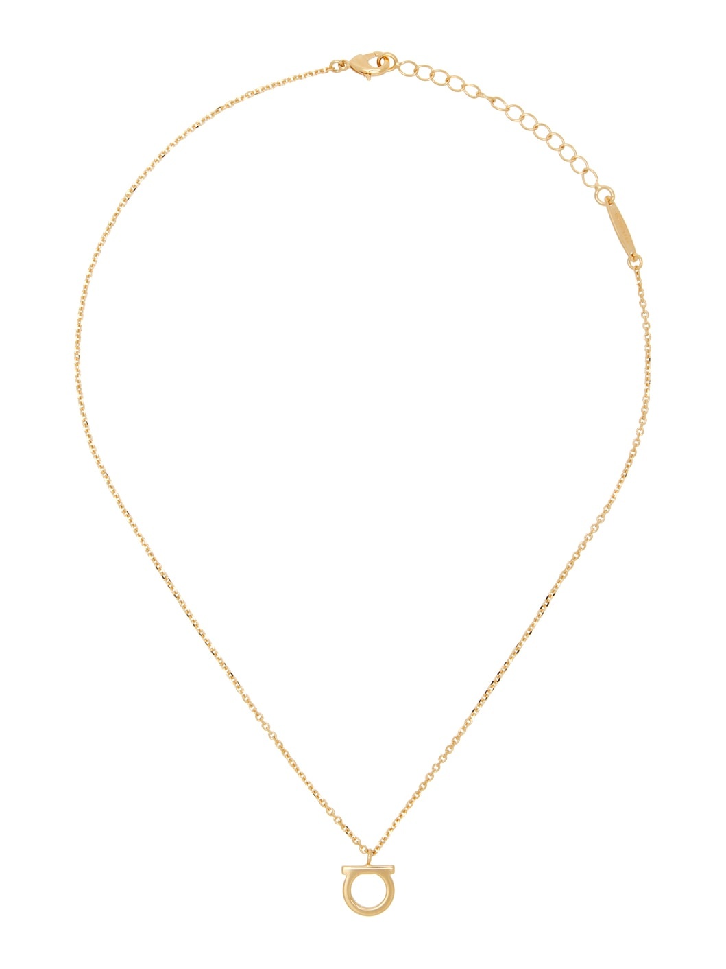 Gold Large Gancini Necklace - 1