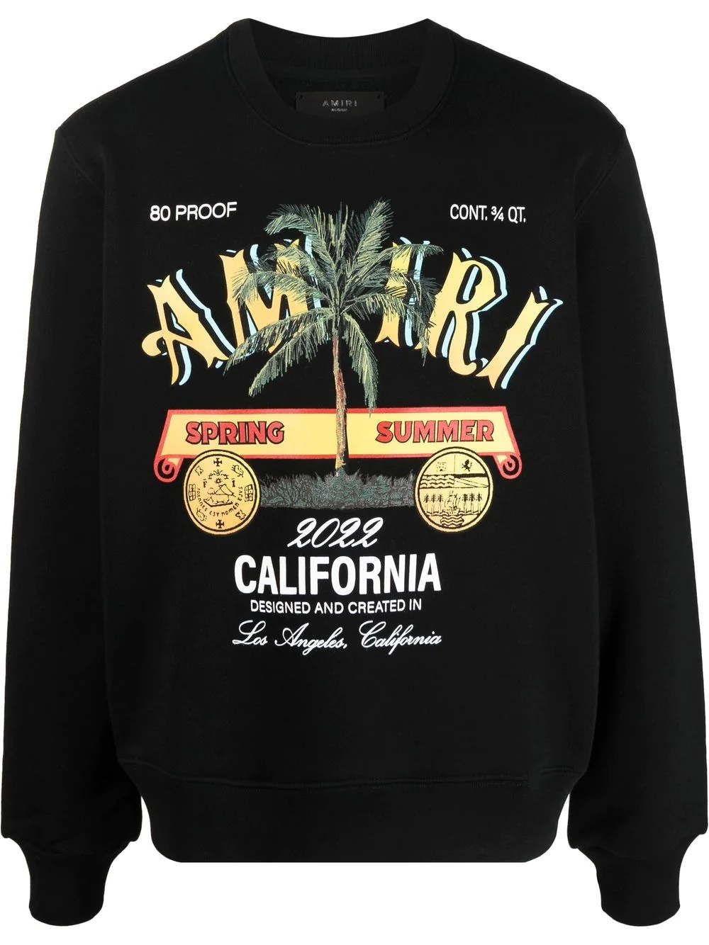 graphic-print cotton sweatshirt - 1