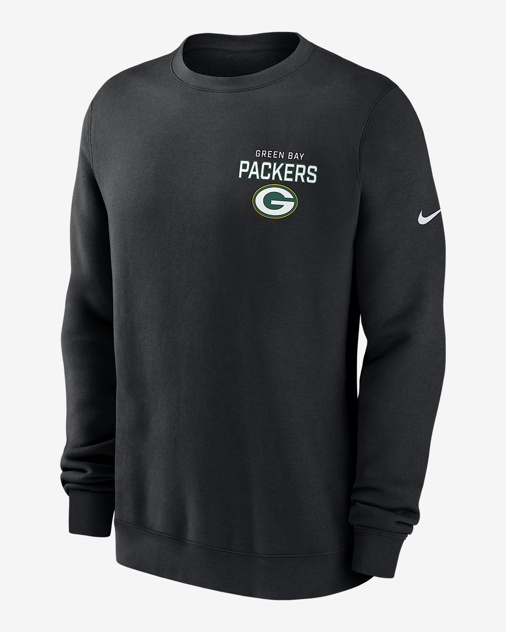 Green Bay Packers Draw Block Club Men's Nike NFL Pullover Crew - 1
