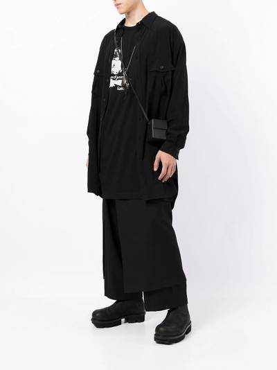 Yohji Yamamoto oversized face print T-shirt outlook