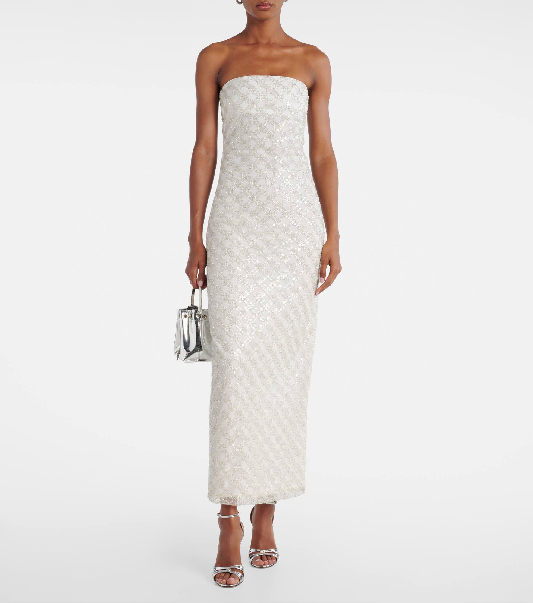 Embellished strapless maxi dress - 2