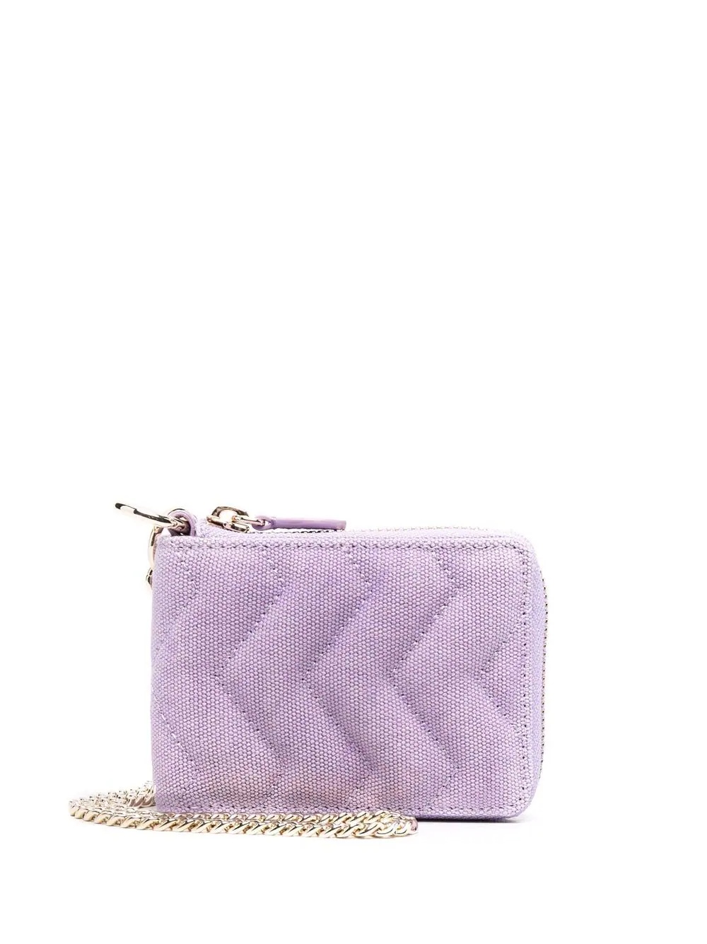 quilted zip-around wallet - 1