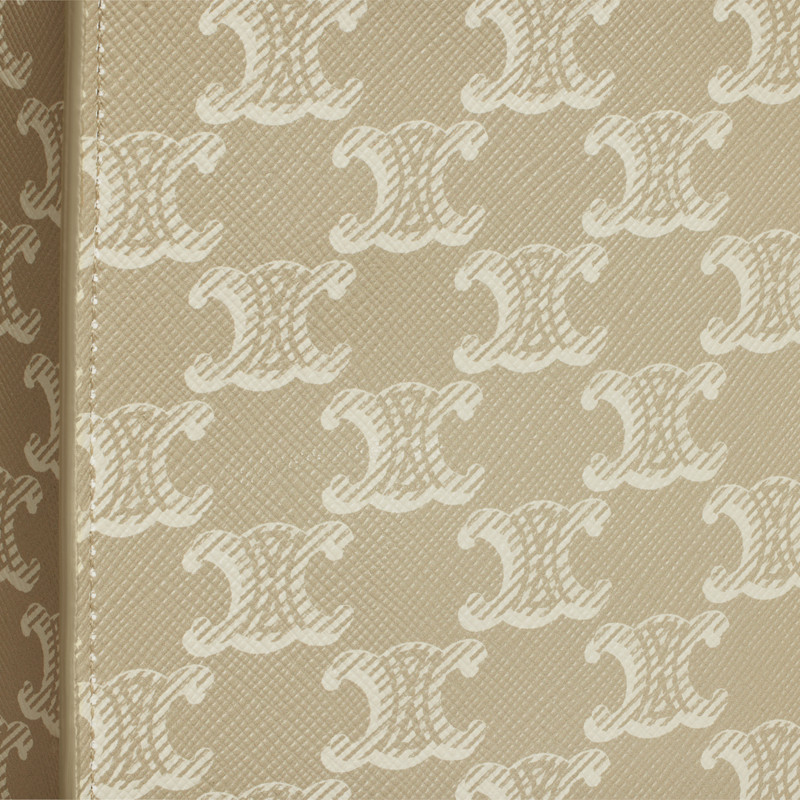 Mini Vertical Cabas in Triomphe Canvas and calfskin 4