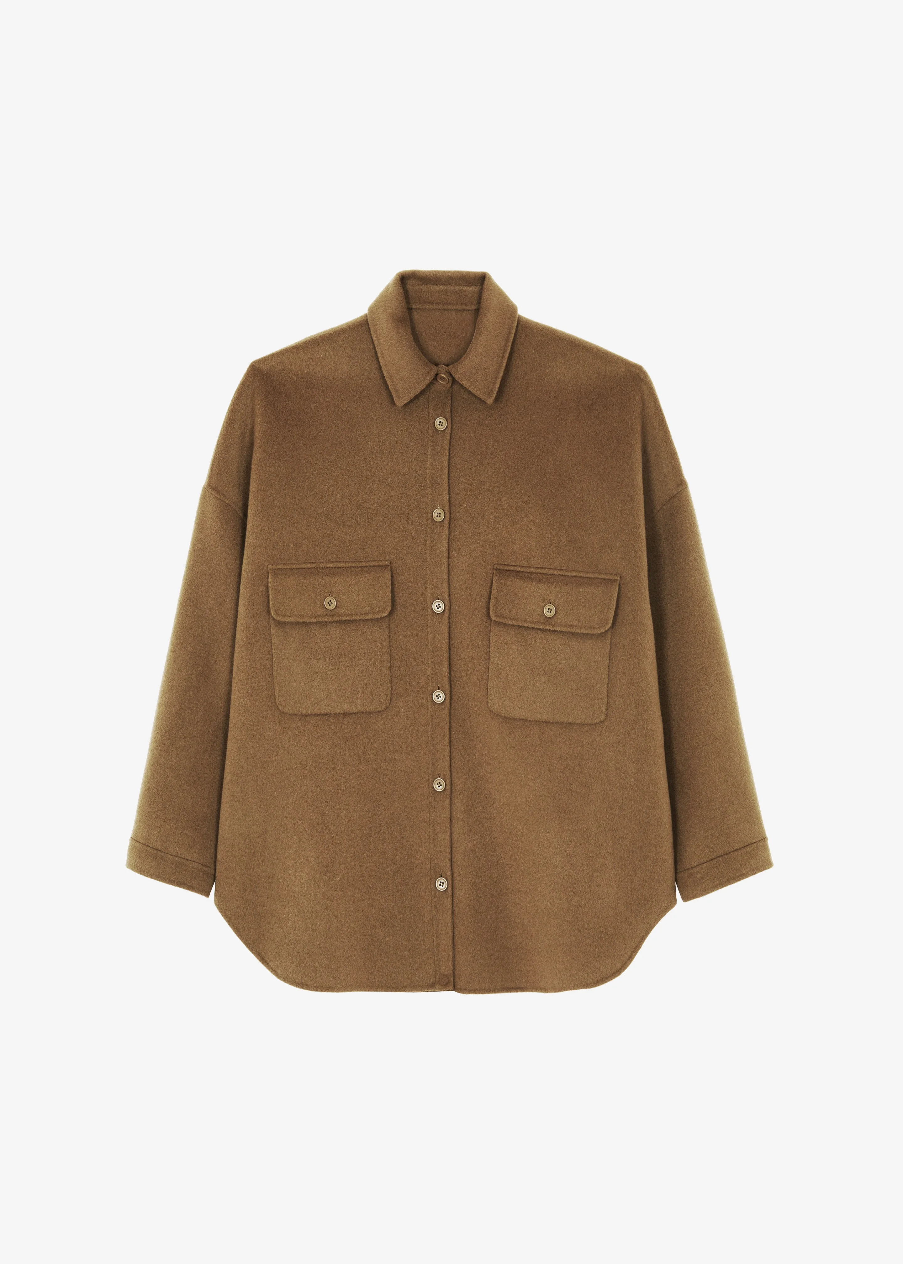 Dallas Wool Overshirt - Camel - 1