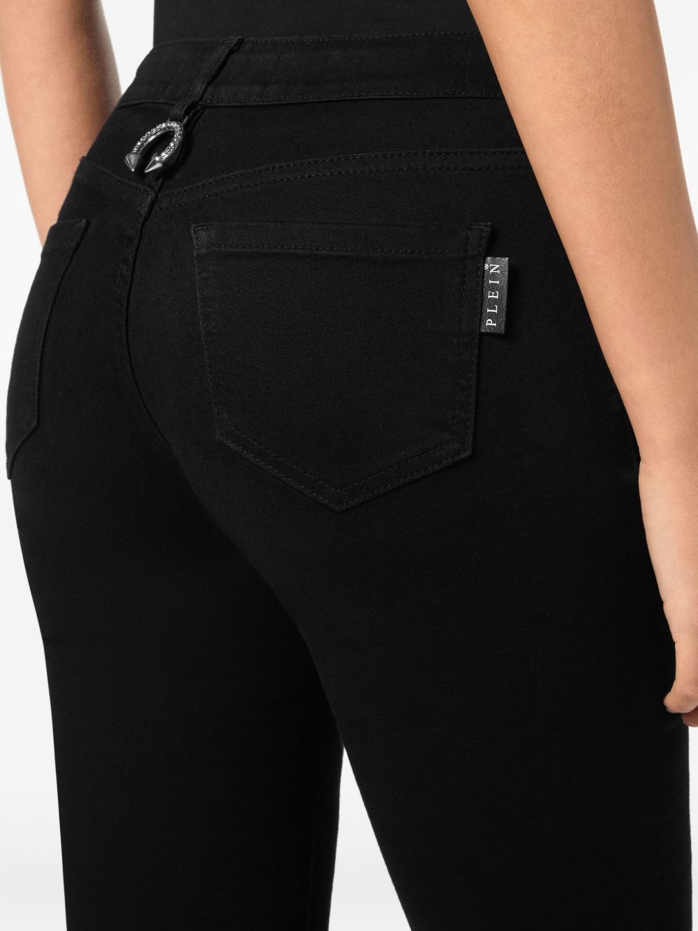 logo-patch jeggings - 4