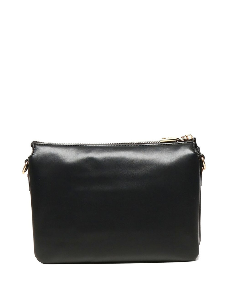 Moschino logo-plaque zip-fastening shoulder bag outlook