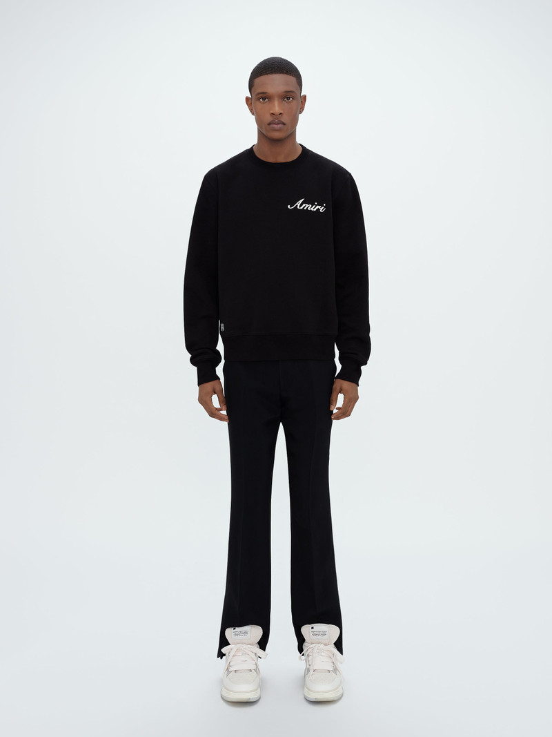 AMIRI SCRIPT LOGO CREW outlook