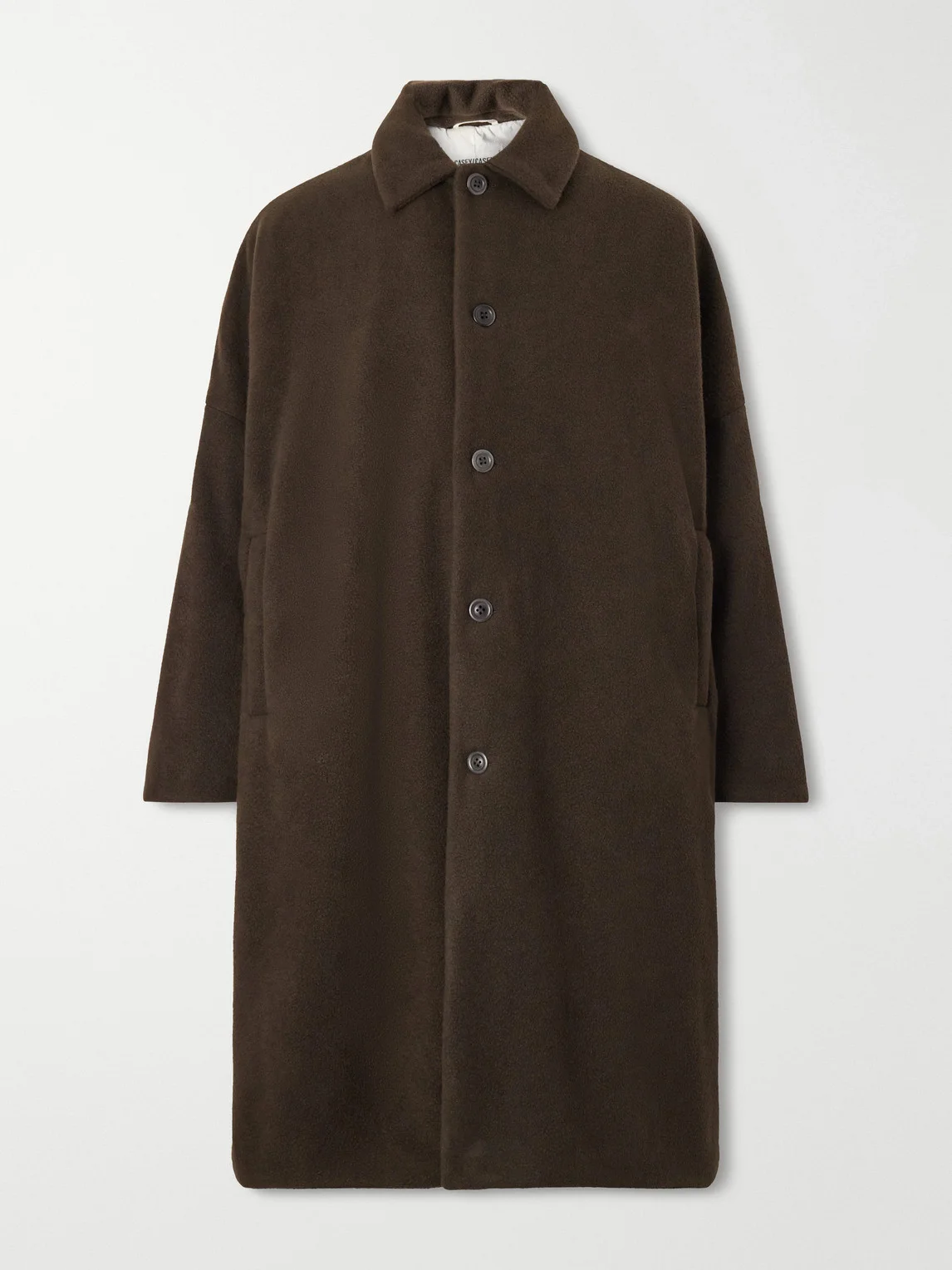 Big Blobby Brushed Cashmere Coat - 1