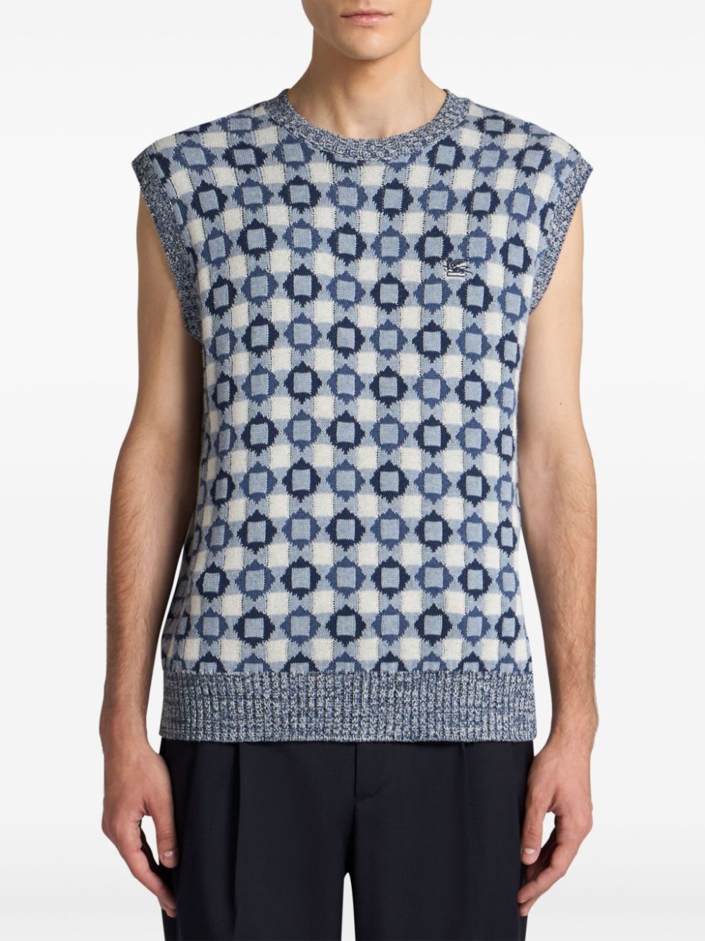 jacquard vest - 3