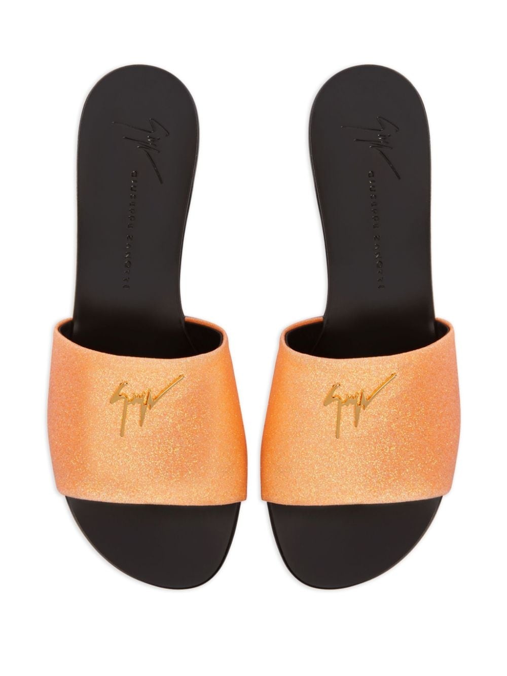 Shirley glitter-embellished slides - 4