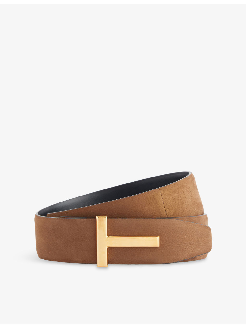 Reversible T Leather Belt - 1