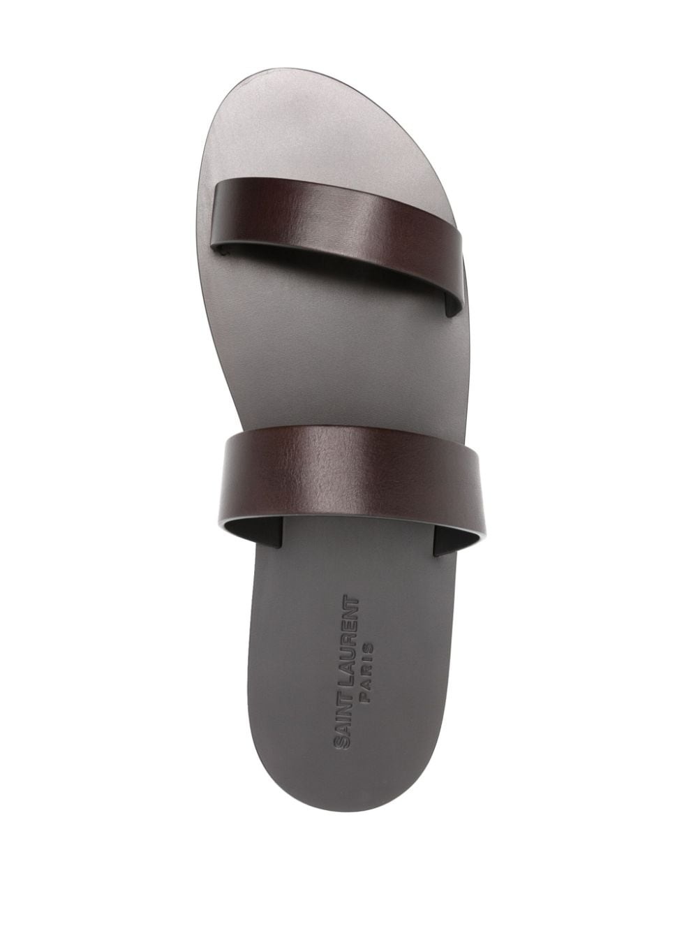 slip-on leather sandals - 4