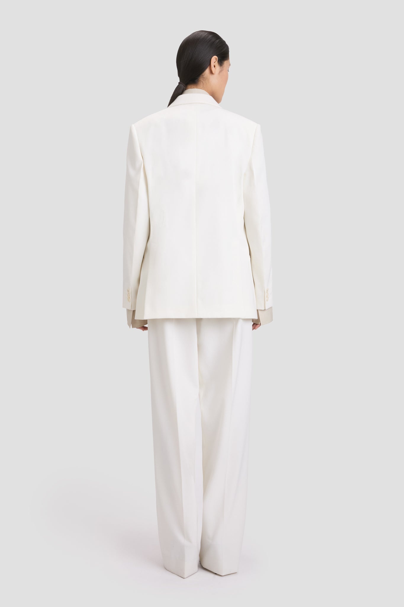 Classic Tailored Jacket In Ivory - 6