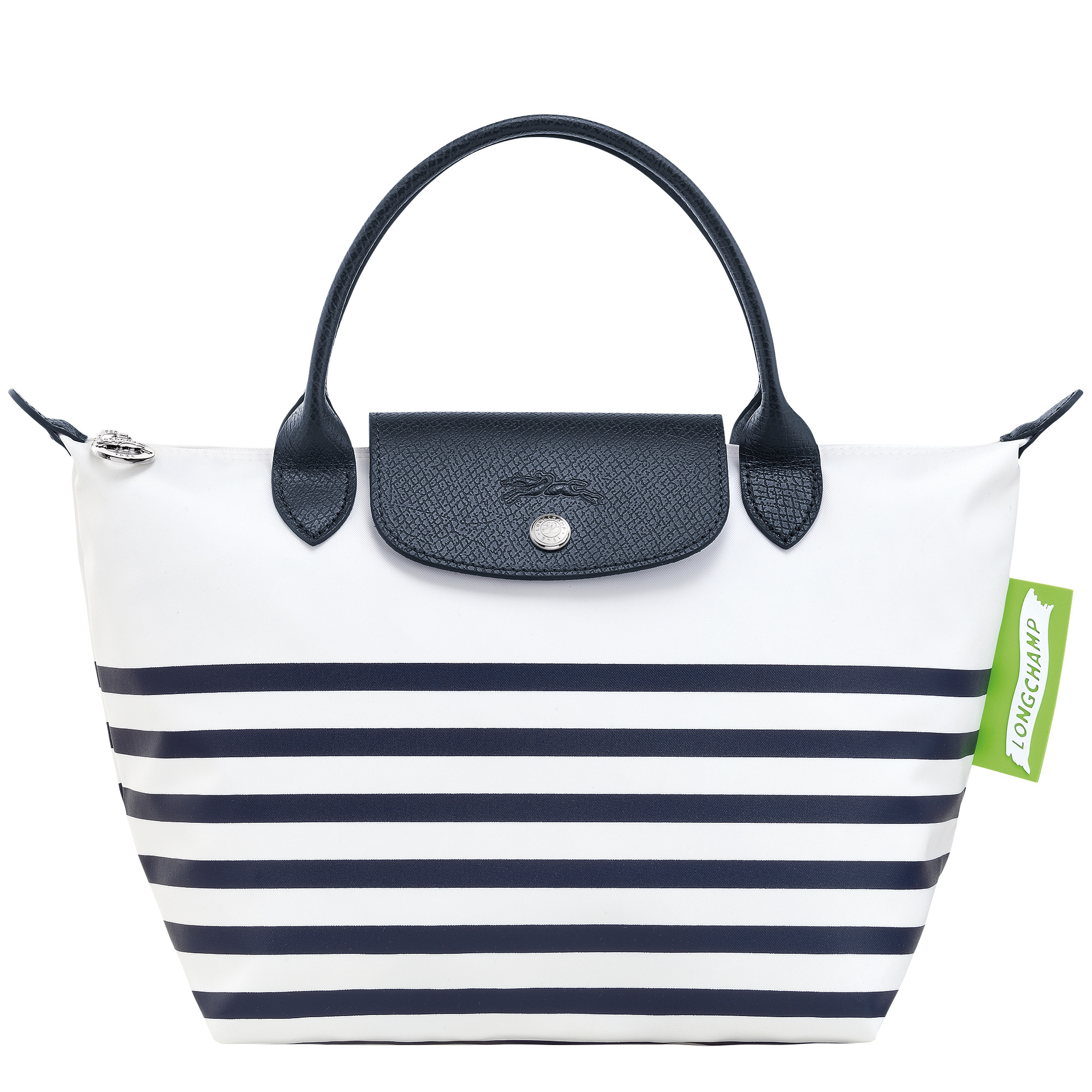 Longchamp Le Pliage Collection S Handbag Navy/White - Canvas 