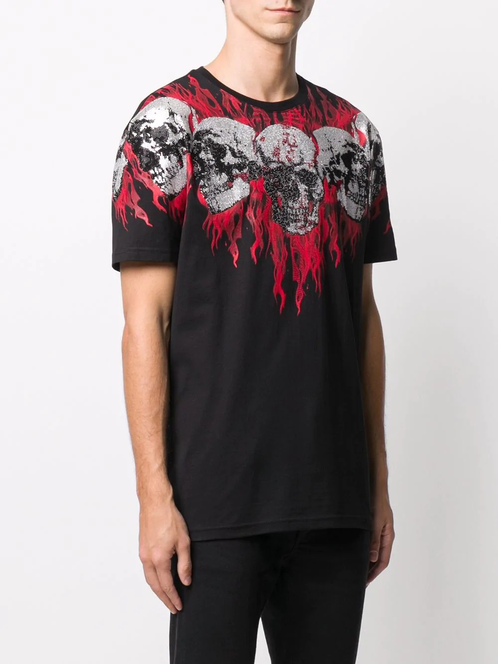 skull-print cotton T-shirt - 3