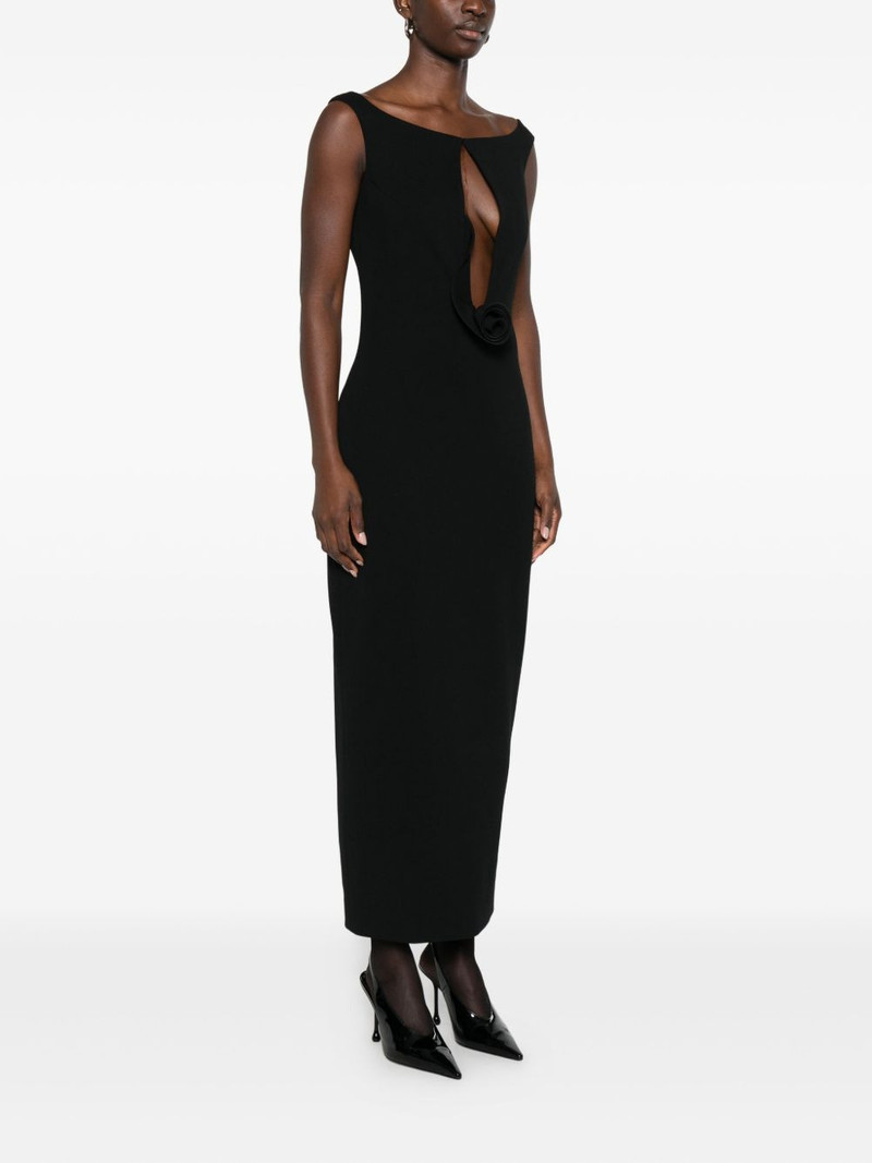 rosette-detail cut-out maxi dress 3