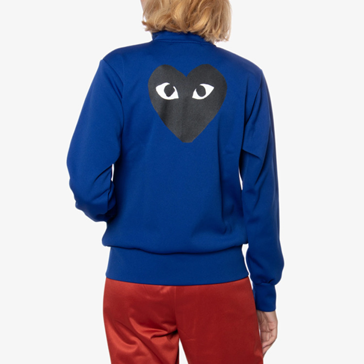 (WMNS) COMME des GARCONS PLAY Big Heart Zip Sweatshirt 'Navy' AZ-T255-051-2 - 4