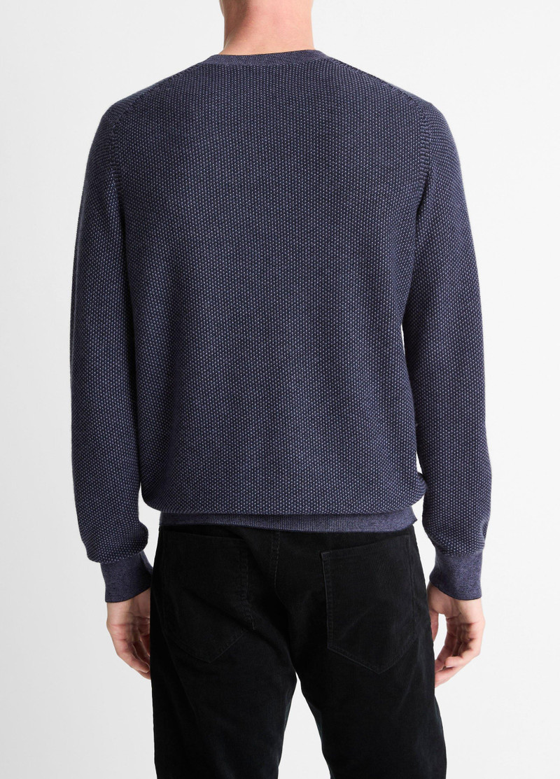 Vince Geo-Jacquard Wool-Blend Crew Neck Sweater outlook