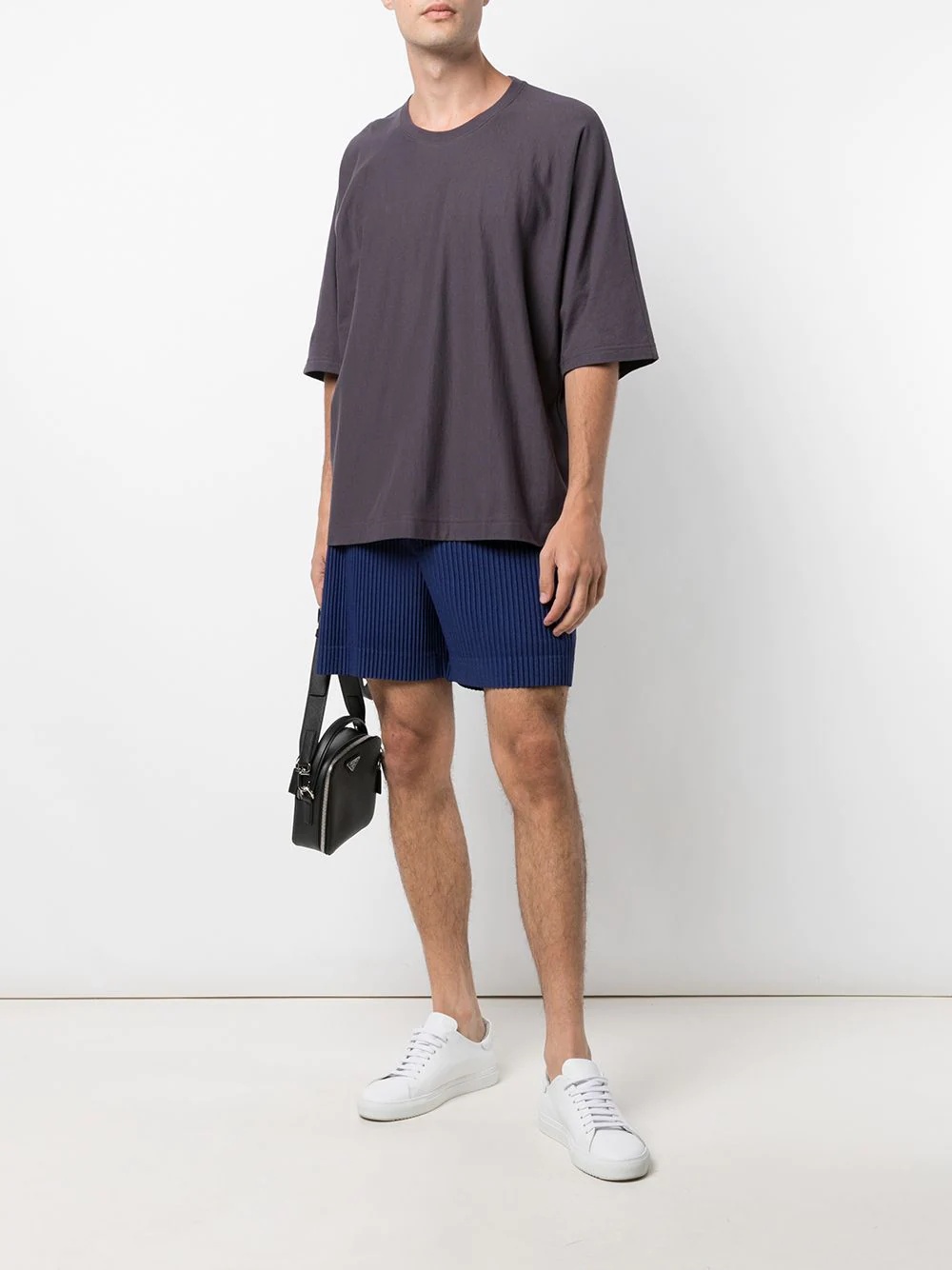 linen-blend oversize T-shirt - 2