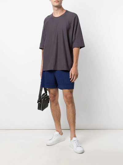 ISSEY MIYAKE linen-blend oversize T-shirt outlook