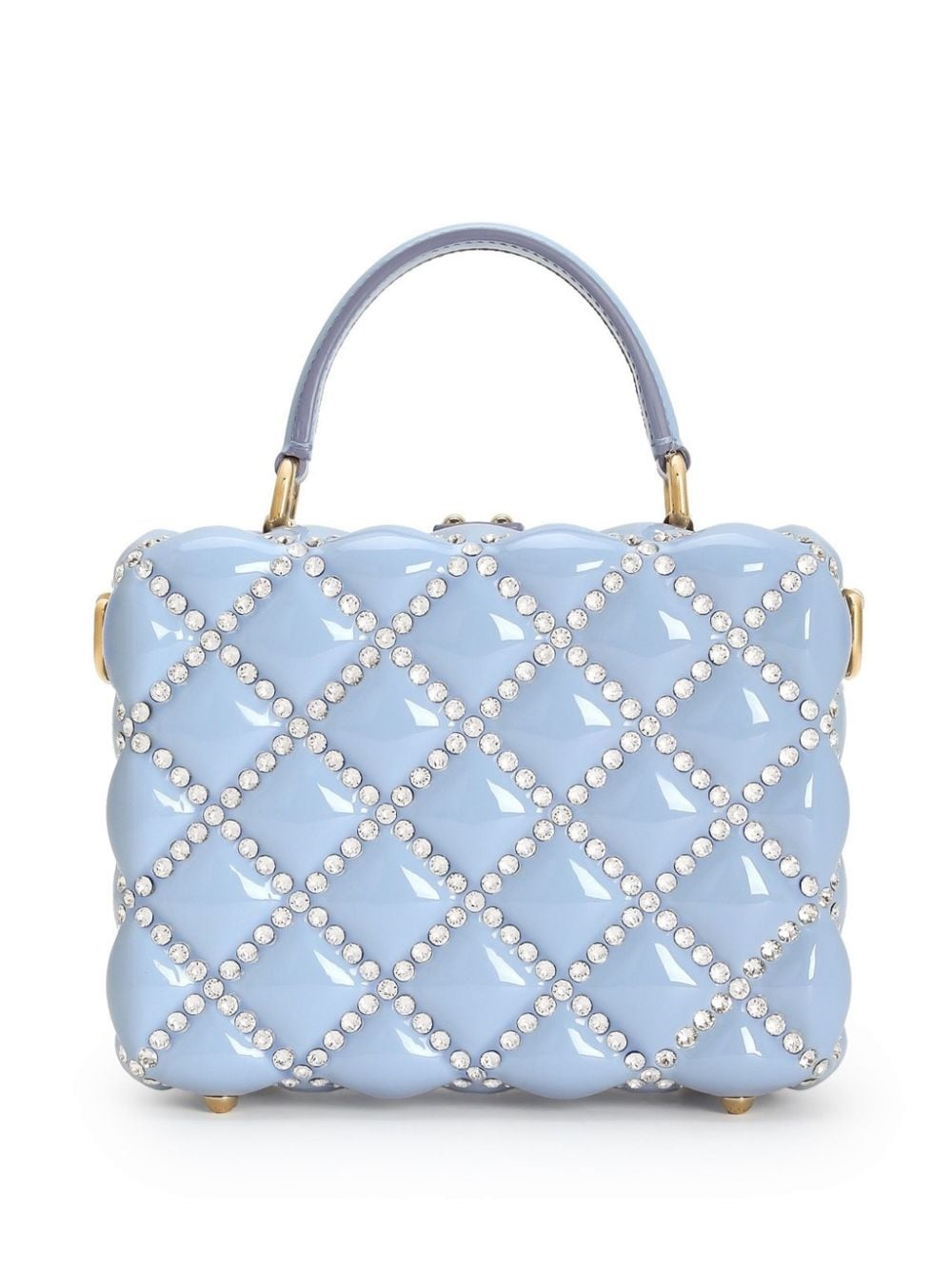 crystal-embellished padlock mini bag - 3
