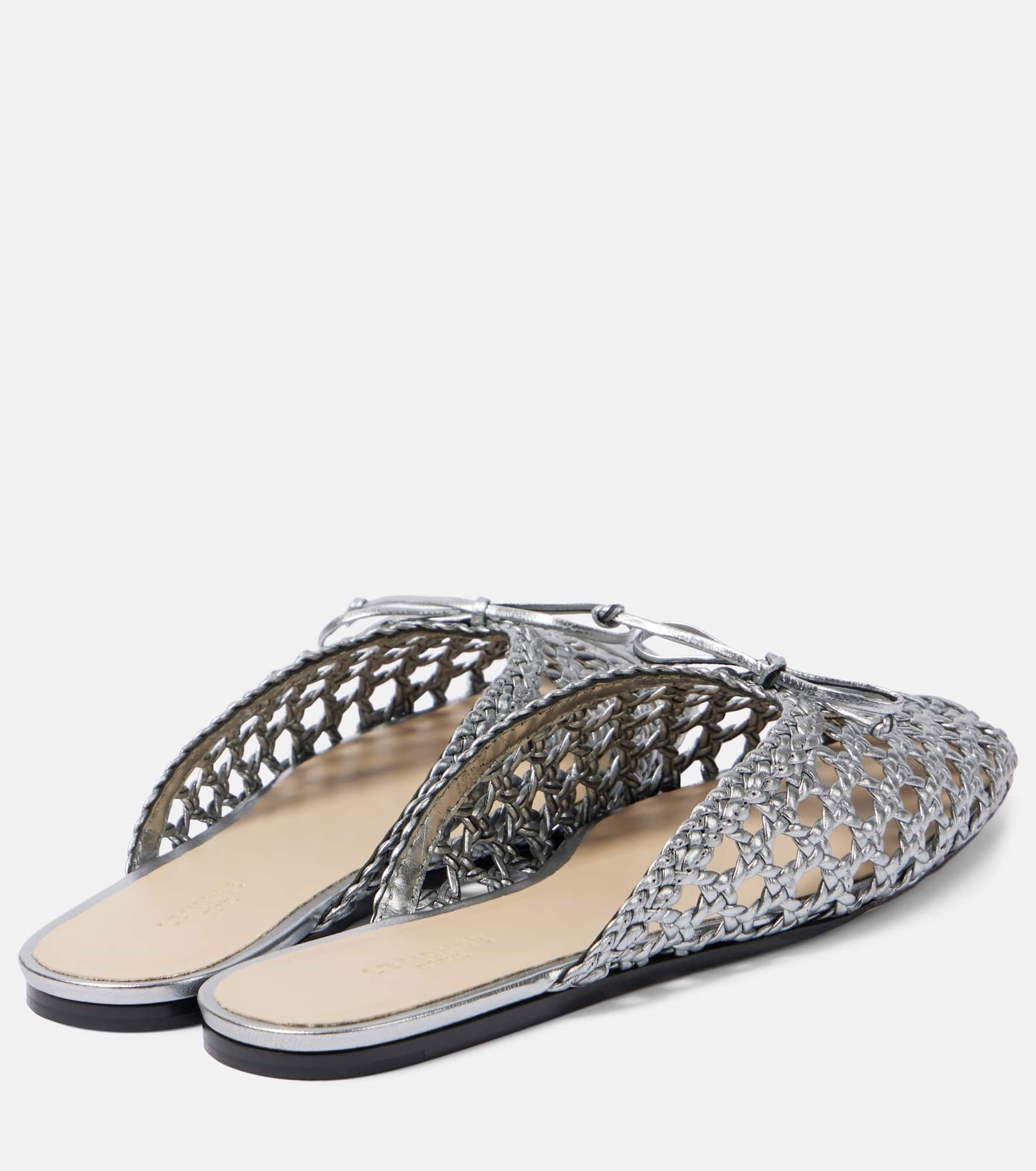 Regency woven leather mules - 2