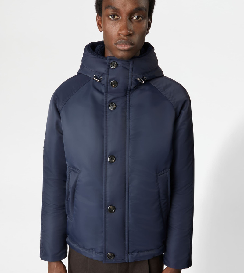 HOODED DOWN JACKET - BLUE 6