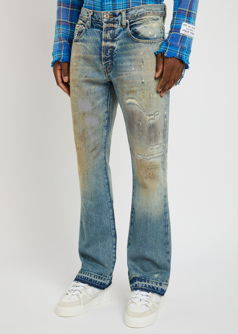 GALLERY DEPT. Gallery Dept. Greased 646 Flared-leg Jeans outlook