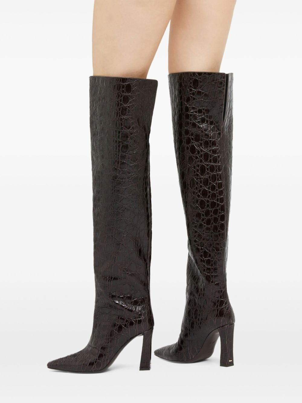 Janiee Plus leather knee boots - 5