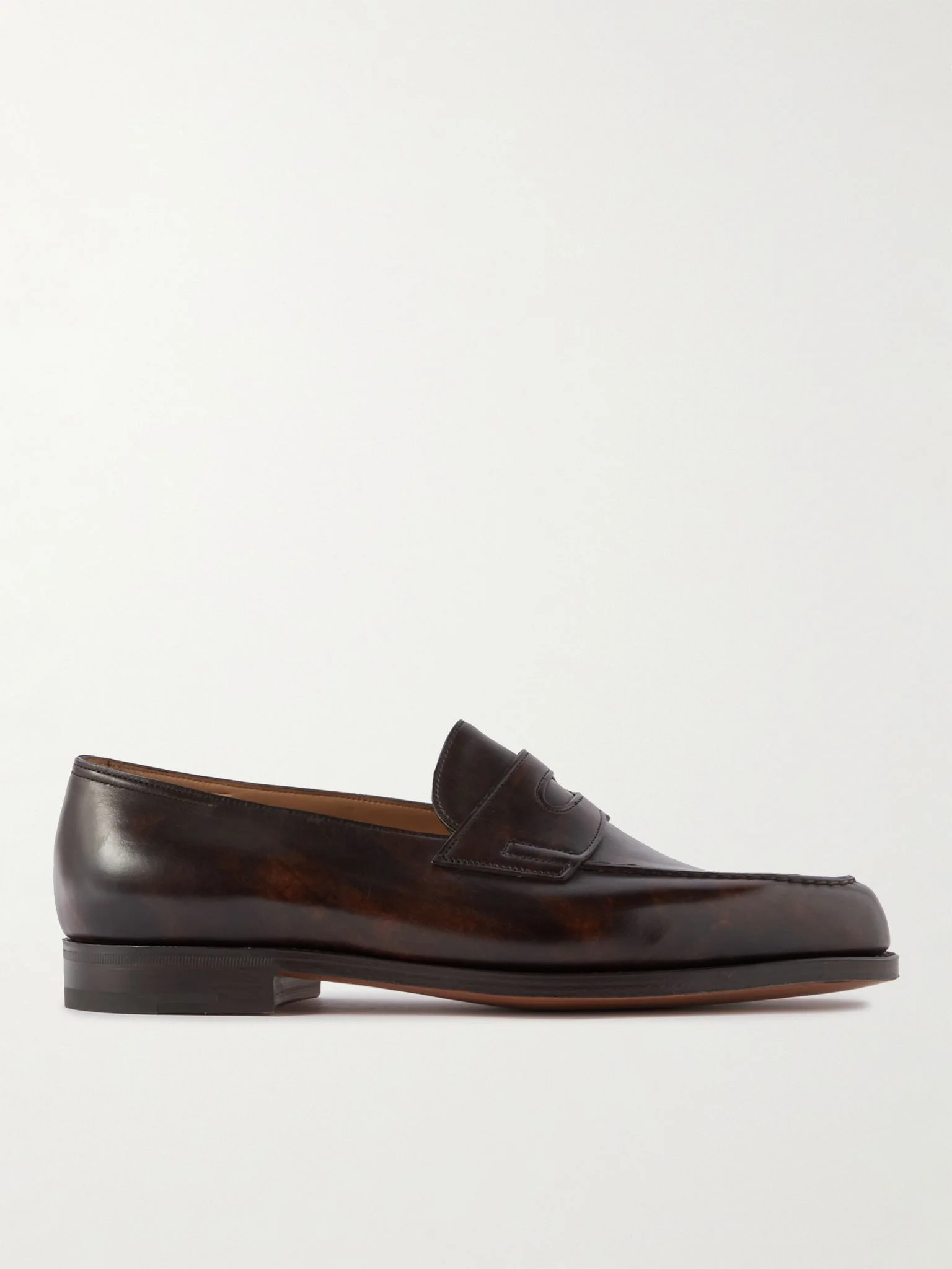 Lopez Leather Penny Loafers Dark brown - 1