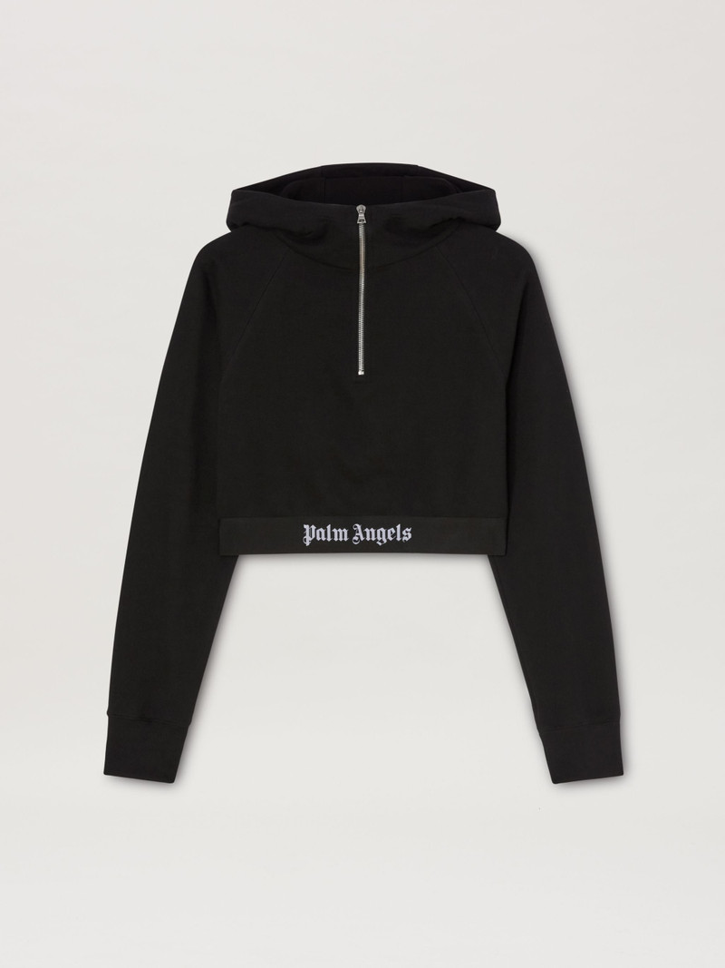 Logo Tape Zipped Hoodie 1