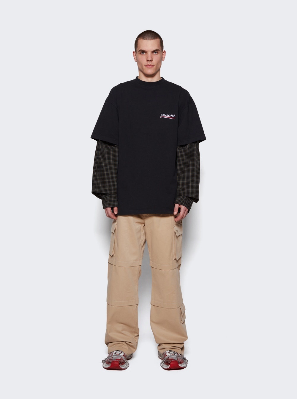 Layered T-Shirt Washed Black - 2