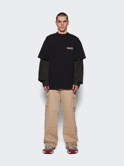 BALENCIAGA Layered T-Shirt Washed Black outlook