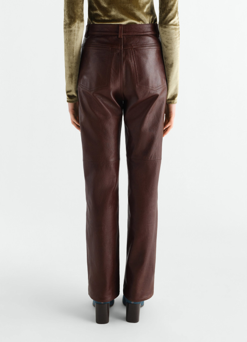 STRAIGHT PANTS IN GLOSSY LEATHER 5