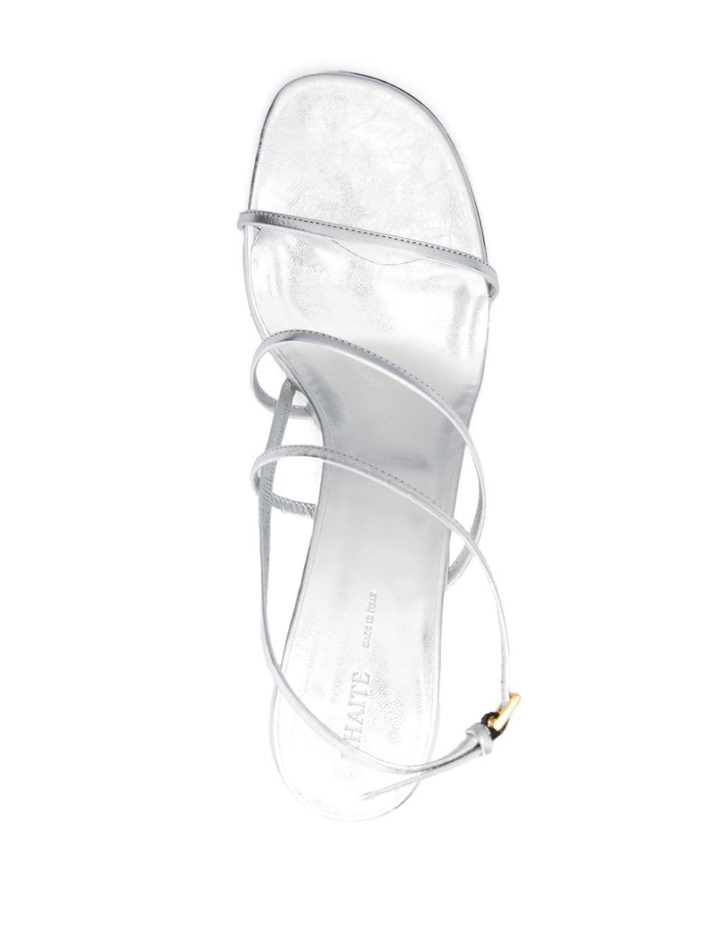 75mm metallic-effect sandals - 4
