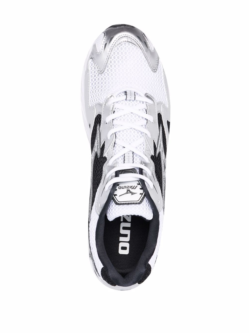 panelled lace-up trainers - 4