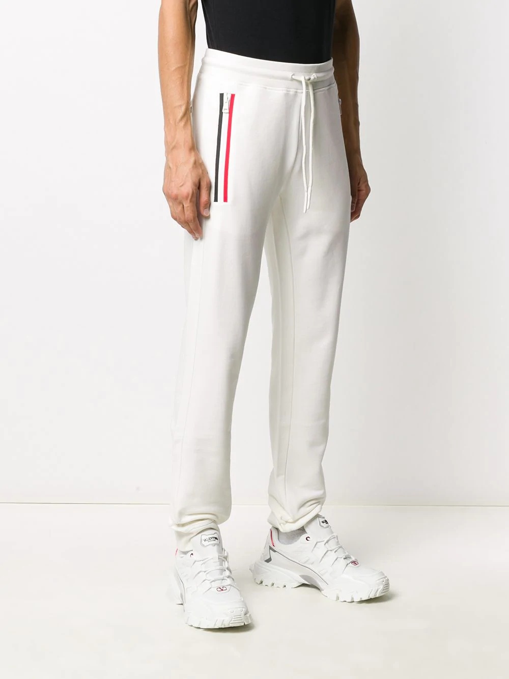 side stripe track pants - 3