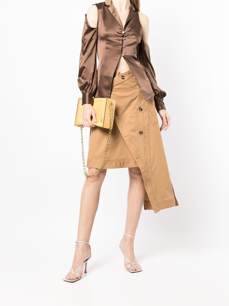 rokh cut out shoulder blouse outlook