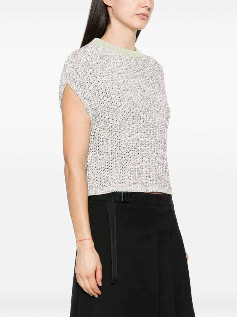 open-knit sleeveless jumper 3