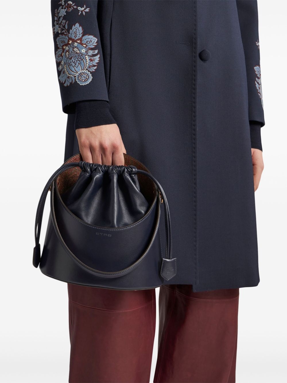 medium Saturno leather crossbody bag - 2