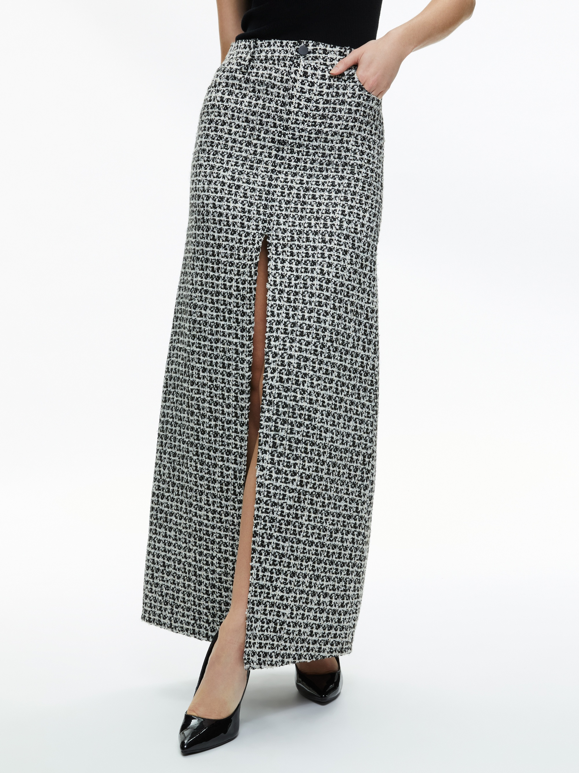 RYE TWEED MAXI SKIRT - 2
