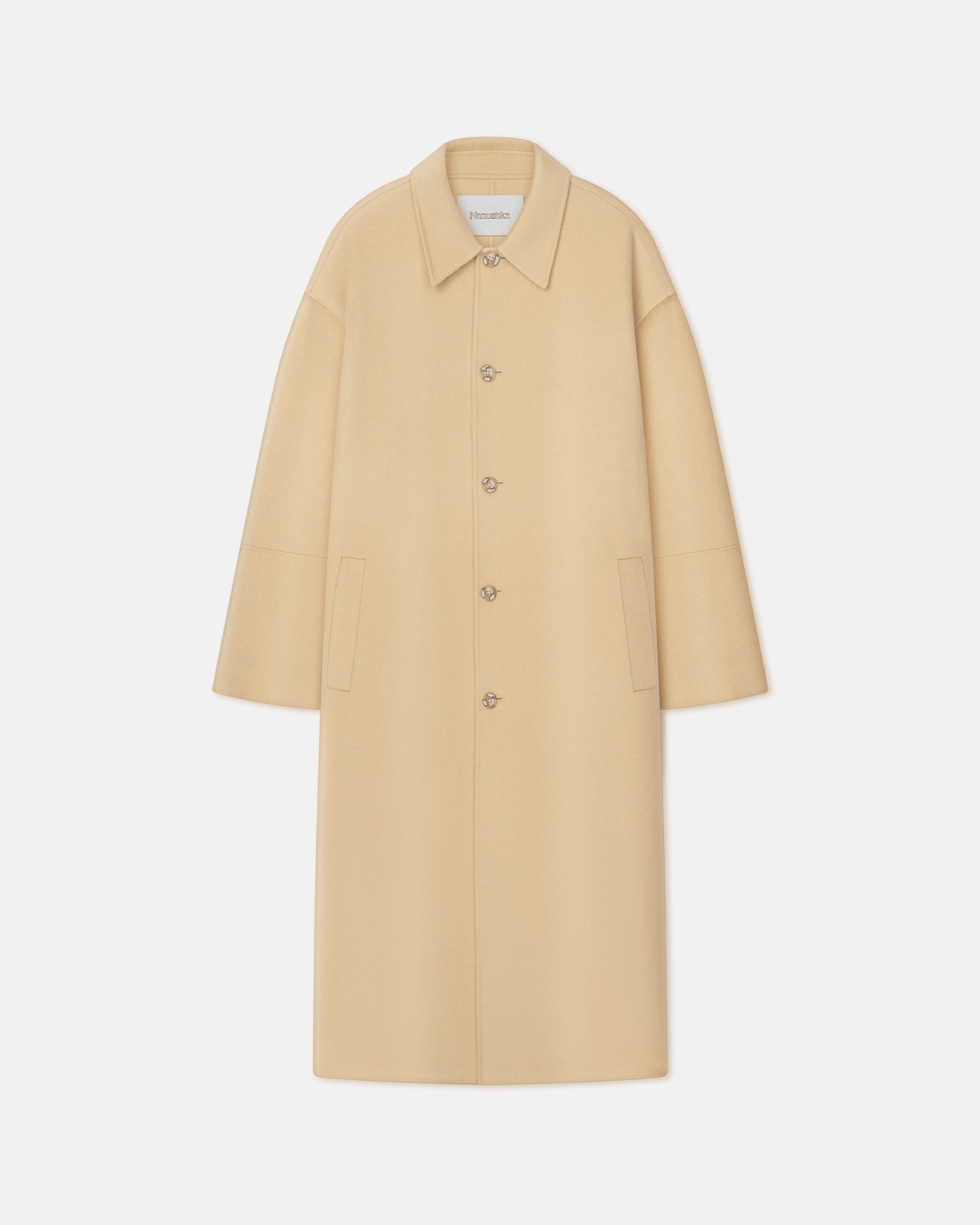 Double Wool And Silk-Blend Coat - 4