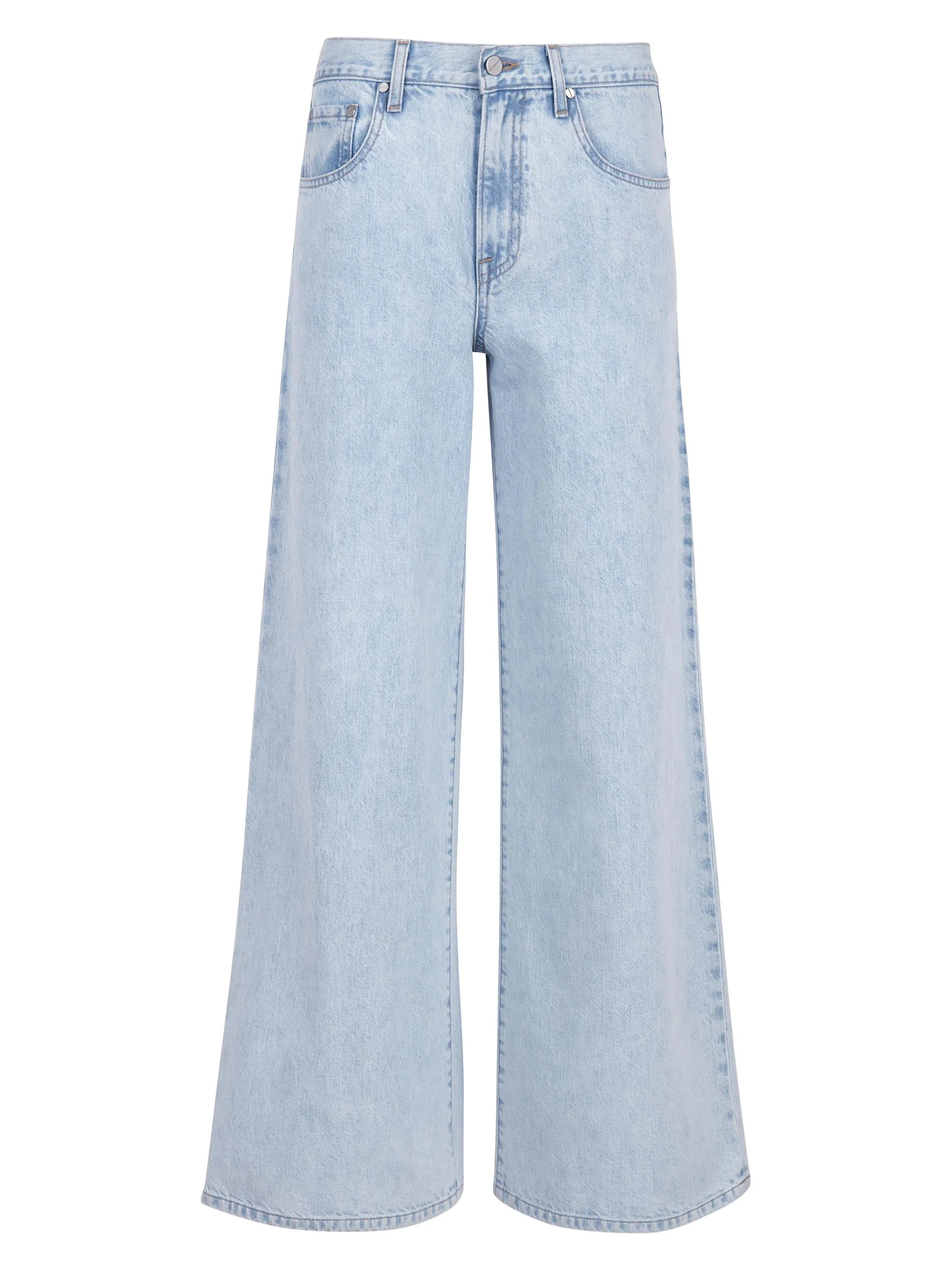 Women's Tiny Dancer Wide-Leg Jeans - Light Wash - 1