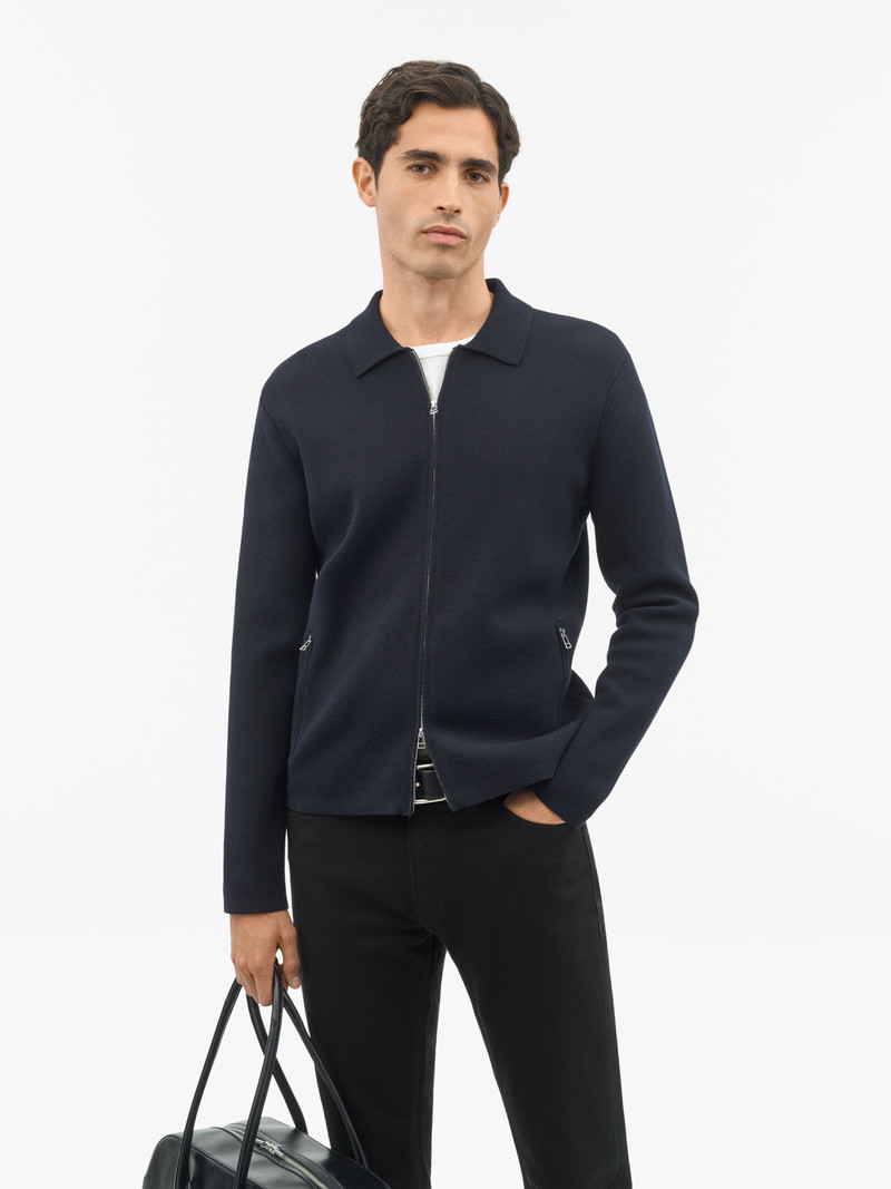 Celyn Wool Blend Zip-up Cardigan 2