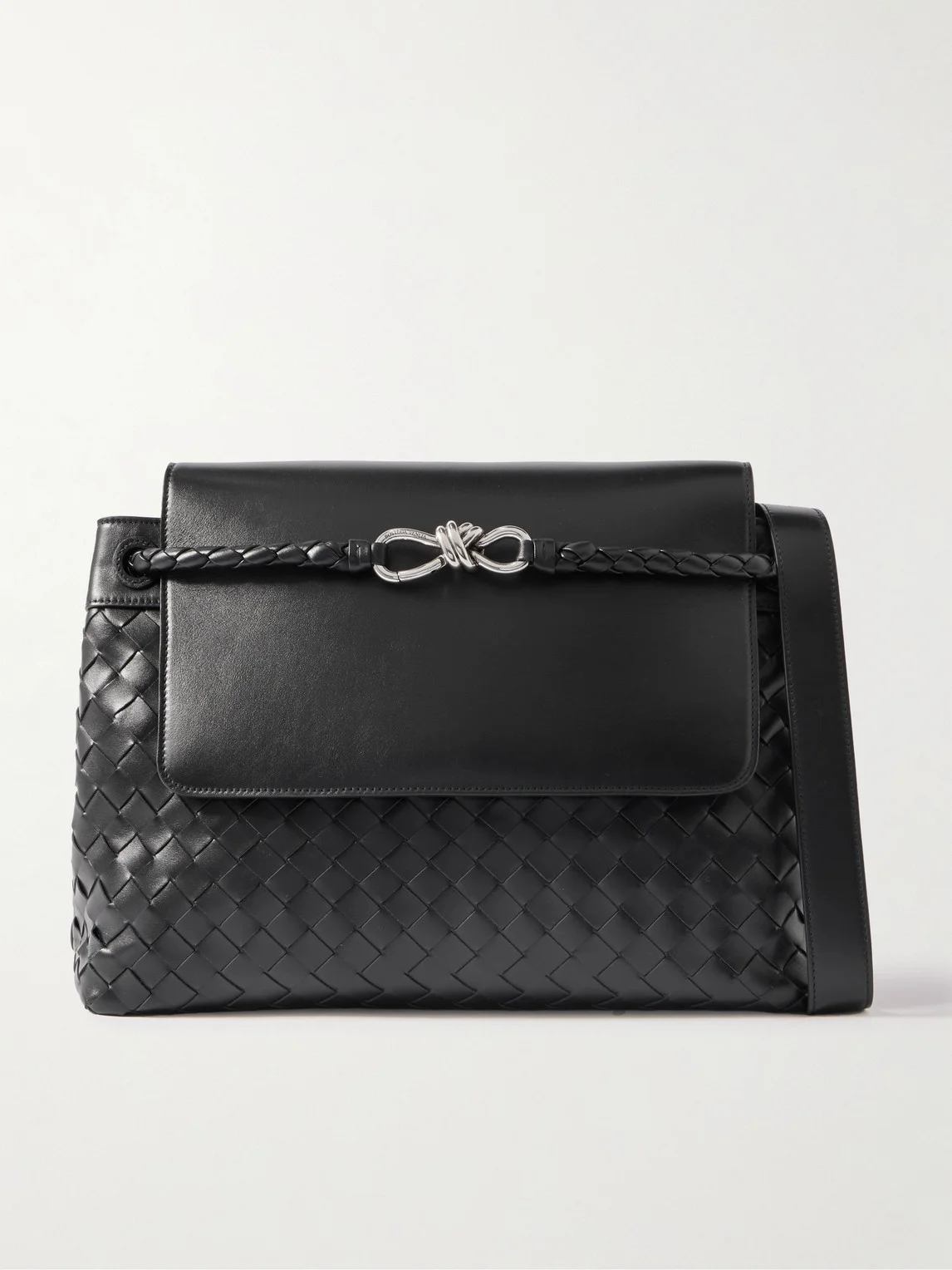 Andiamo Medium Intrecciato Leather Tote Bag - 1