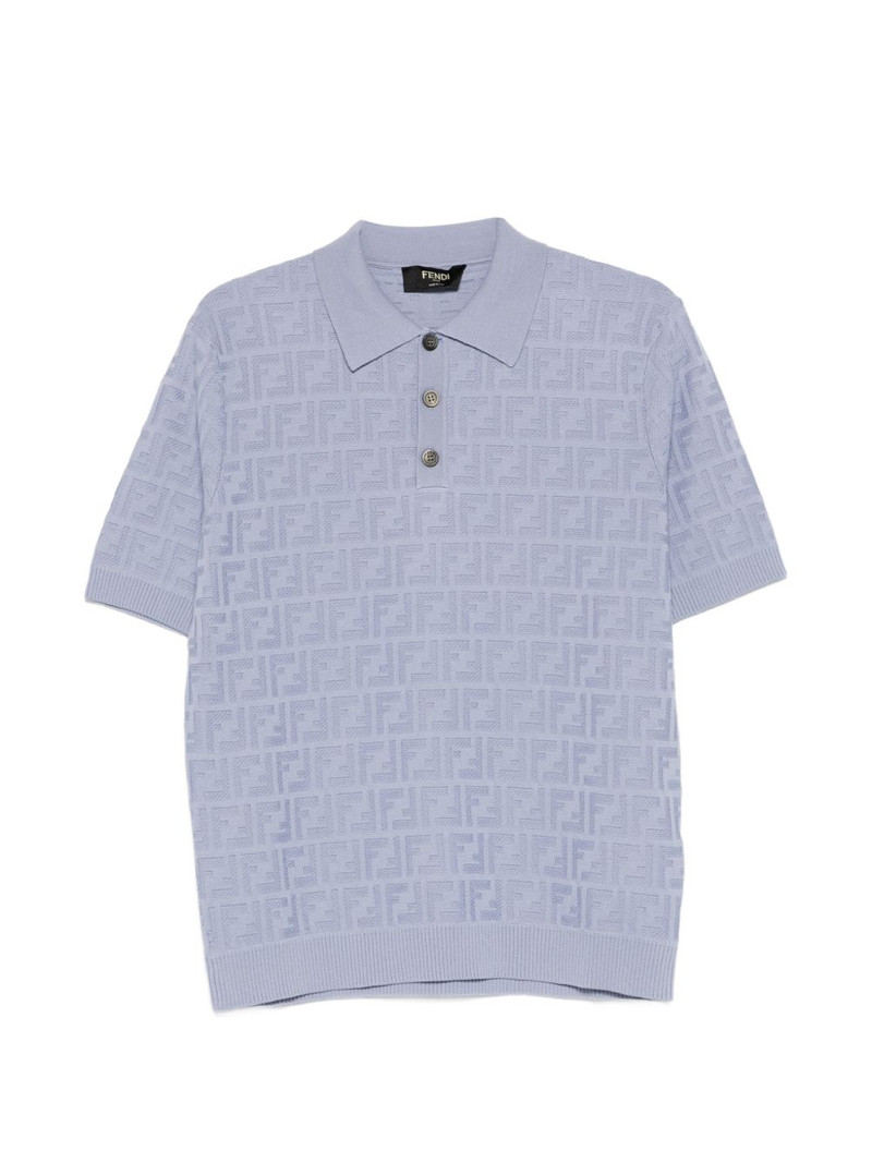 logo-pattern polo shirt 1